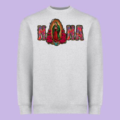 Nana Lady Of Guadalupe Heavyweight Sweatshirt Designed By Jasminsmagicworld