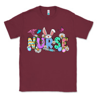 Burgundy Easter Nurse Classic Tee - OliviaCreatesArt