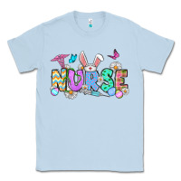 Dusty Blue Easter Nurse Classic Tee - OliviaCreatesArt