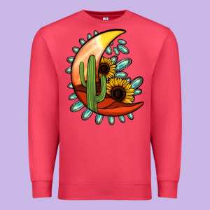 Desert Moon Premium Sweatshirt Designed By Jasminsmagicworld