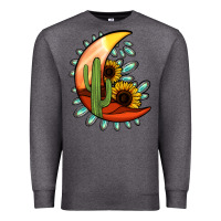 Charcoal Heather Desert Moon Premium Sweatshirt - Jasminsmagicworld