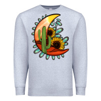 Heather Grey Desert Moon Premium Sweatshirt - Jasminsmagicworld