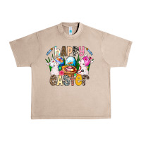 French Oak Happy Easter Urban Heavy Tee - CowhideDigitalArt