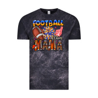 Cloud Black football mama Vintage Tee - CowhideDigitalArt