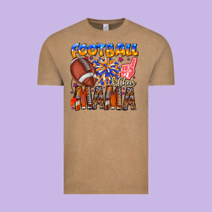 Football Mama Vintage Tee Designed By Cowhidedigitalart