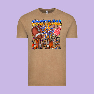 Football Mama Vintage Tee Designed By Cowhidedigitalart