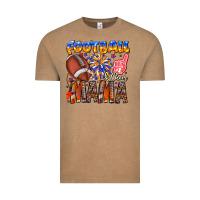 Vintage Coffee football mama Vintage Tee - CowhideDigitalArt