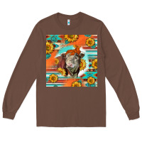 Chestnut Hereford Bull Long Sleeve Tee - LillyAllenDesigns