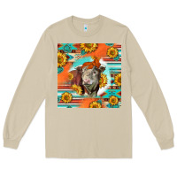 Mushroom Hereford Bull Long Sleeve Tee - LillyAllenDesigns