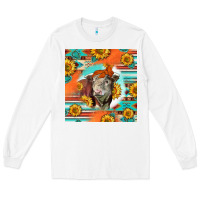 White Hereford Bull Long Sleeve Tee - LillyAllenDesigns