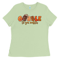 Matcha Fall Gobble Gobble Til You Wobble Ladies Tee - LillyAllenDesigns