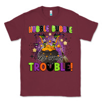Burgundy kids halloween hubble bubble here comes trouble Classic Tee - BarkalooDesign