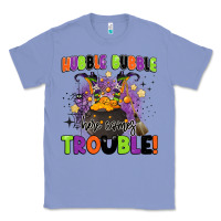 Colony Blue kids halloween hubble bubble here comes trouble Classic Tee - BarkalooDesign