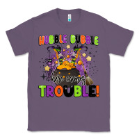 Lavender kids halloween hubble bubble here comes trouble Classic Tee - BarkalooDesign