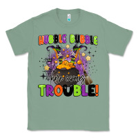 Sage kids halloween hubble bubble here comes trouble Classic Tee - BarkalooDesign