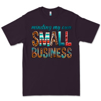 Plum Minding My Own Small Business Premium Tee - BundleAndBundleShop