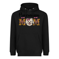 Black western mom pomeranian Heavyweight Hoodie - RanaPortraitStore