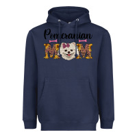 Navy western mom pomeranian Heavyweight Hoodie - RanaPortraitStore