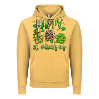 Vintage Mustard happy st. patricks day paws Vintage Hoodie - Artiststas