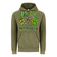 Vintage Olive happy st. patricks day paws Vintage Hoodie - Artiststas