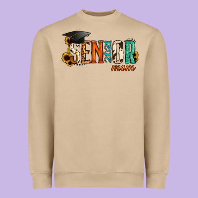 Mom Of A Senior 2021 Heavyweight Sweatshirt Designed By Jasminsmagicworld