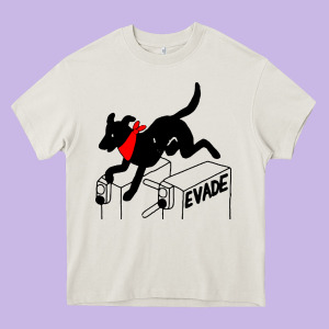 Negro Matapacos Riot Dog Heavy Core Tee Designed By Baomotion