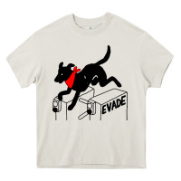 Cream negro matapacos riot dog Heavy Core Tee - baoMotion