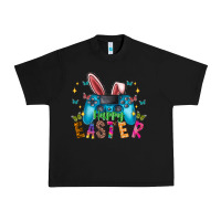 Black Happy Easter Gamer Urban Heavy Tee - CowhideDigitalArt