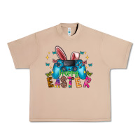 Burro Happy Easter Gamer Urban Heavy Tee - CowhideDigitalArt