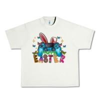 Pistachio Happy Easter Gamer Urban Heavy Tee - CowhideDigitalArt