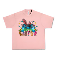 Salmon Happy Easter Gamer Urban Heavy Tee - CowhideDigitalArt