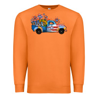 Carrot USA 4th of July Sunflower Truck Premium Sweatshirt - Jasminsmagicworld