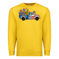 Usa 4th Of July Sunflower Truck Premium Sweatshirt | Teevron