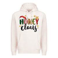 Pale Pink honey claus christmas Premium Hoodie - BarkalooDesign