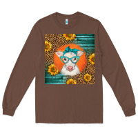 Chestnut charolais cow Long Sleeve Tee - LillyAllenDesigns