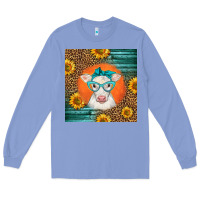 Colony Blue charolais cow Long Sleeve Tee - LillyAllenDesigns