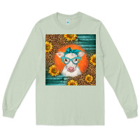 Matcha charolais cow Long Sleeve Tee - LillyAllenDesigns