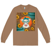 Toasted Coconut charolais cow Long Sleeve Tee - LillyAllenDesigns