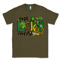 Army Green St. Patrick's Day One lucky Nurse Classic Tee - OliviaCreatesArt