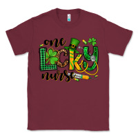 Burgundy St. Patrick's Day One lucky Nurse Classic Tee - OliviaCreatesArt