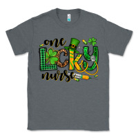 Charcoal Heather St. Patrick's Day One lucky Nurse Classic Tee - OliviaCreatesArt