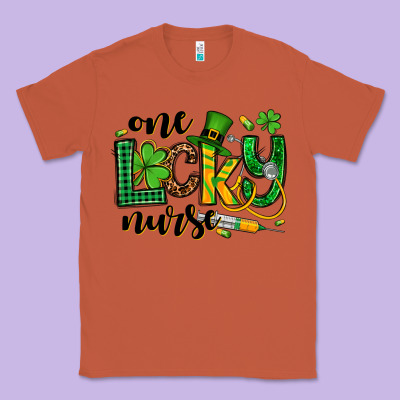 St. Patrick's Day One Lucky Nurse Classic Tee Designed By Oliviacreatesart
