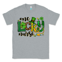 Heather Grey St. Patrick's Day One lucky Nurse Classic Tee - OliviaCreatesArt