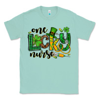 Seafoam St. Patrick's Day One lucky Nurse Classic Tee - OliviaCreatesArt
