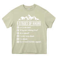Mossy hiking 6 stages of hiking funny hiking nature adventure Heavy Core Tee - baoMotion