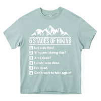 Arona hiking 6 stages of hiking funny hiking nature adventure Heavy Core Tee - baoMotion