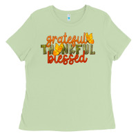 Matcha Fall Grateful Thankful Blessed Ladies Tee - LillyAllenDesigns