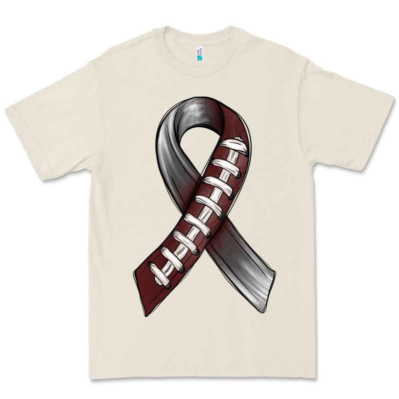 Gray Ribbon American Football Premium Tee by BundleAndBundleShop | Teevron