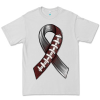 Dove Grey Gray Ribbon American Football Premium Tee - BundleAndBundleShop