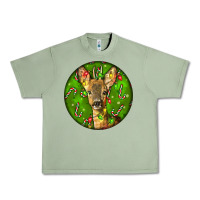 Oil Green red brocket deer christmas Urban Heavy Tee - LillyAllenDesigns
